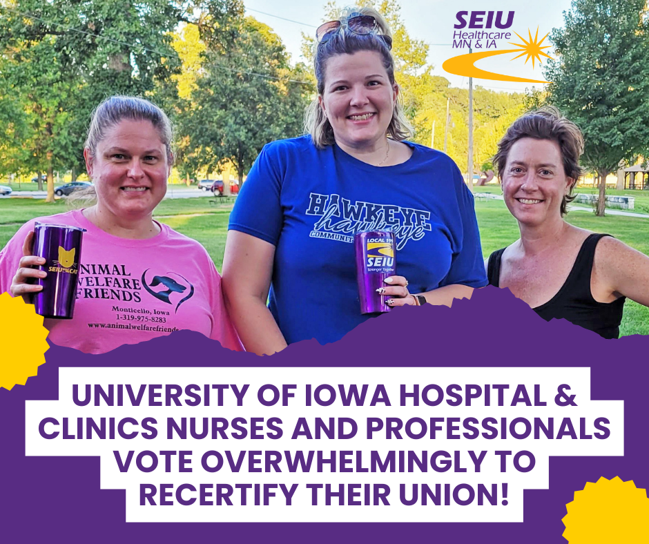 University of Iowa Hospitals and Clinics Workers Vote Overwhelmingly to