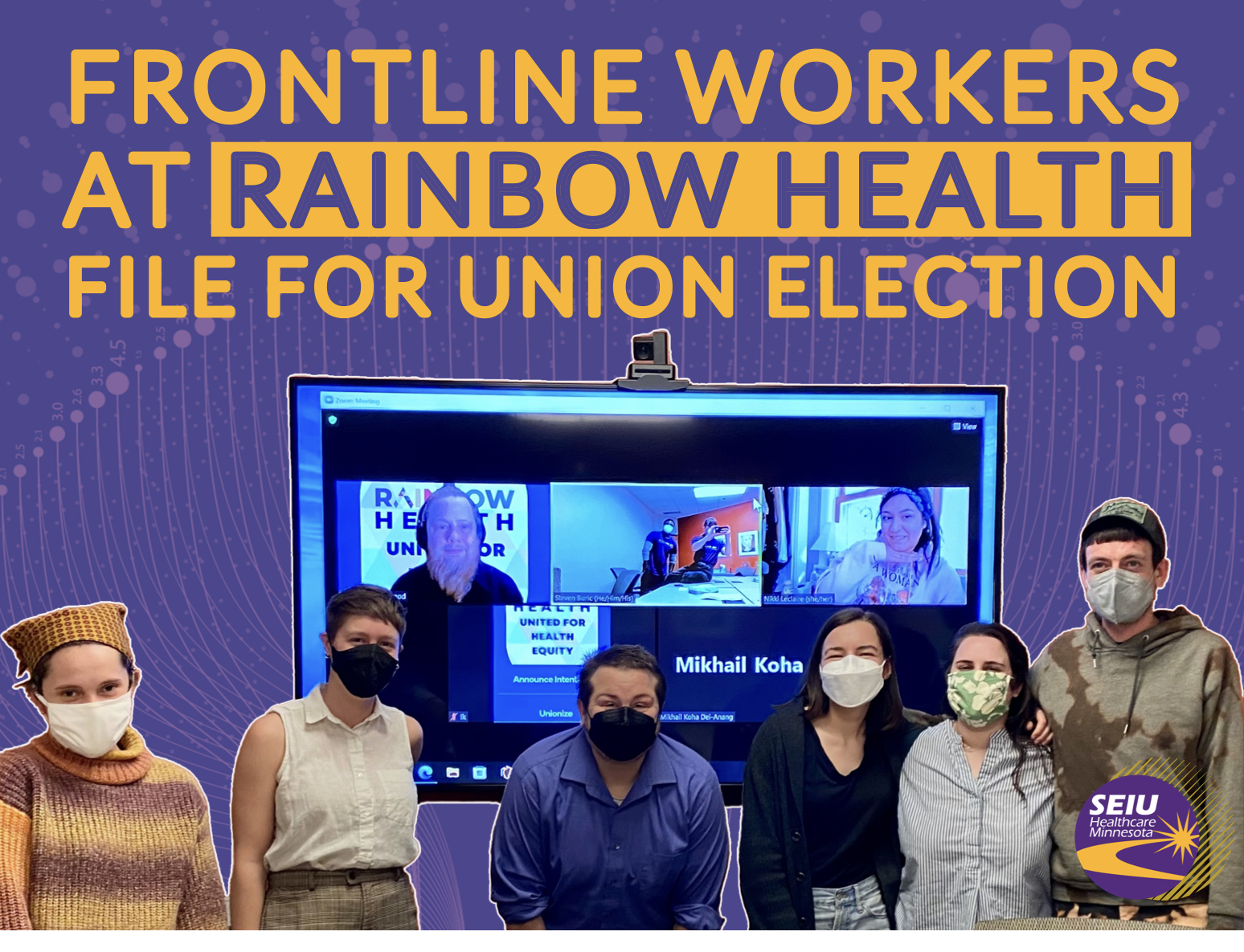 In Midst of HIV Outbreak* and Challenges of COVID-19, Frontline Workers at Rainbow Health File For Union Election to Join SEIU Healthcare Minnesota In Fight for Safety, Stability and Respect