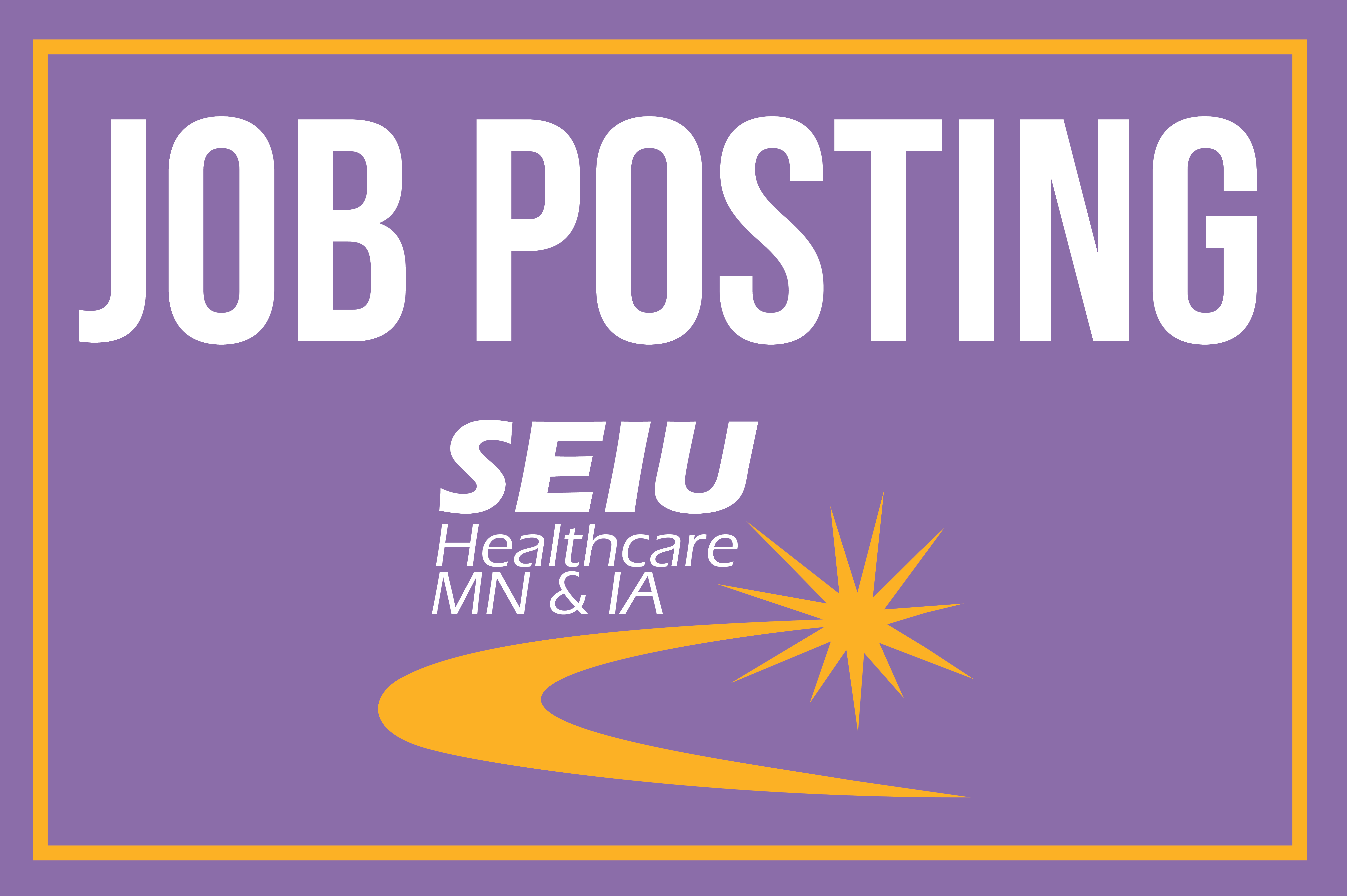 JOB POSTING: Internal Organizer - Iowa